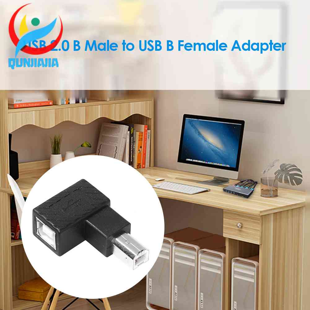 ปลั๊กแปลง USB Type B มุมขวา 90 องศา สําหรับเครื่องพิมพ์สแกนเนอร์