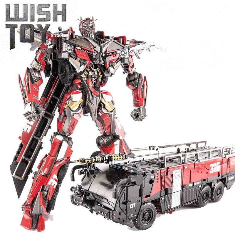 【พร้อมส่ง】ของเล่นฟิกเกอร์หุ่นยนต์ Transformation OV01 OV-01 Sentinel Prime Fire Engine Oversize KO S