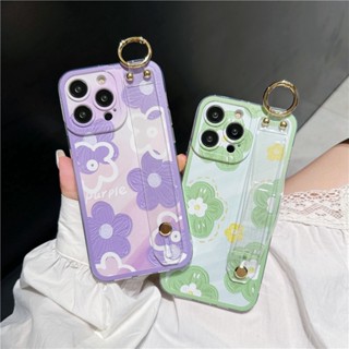 เคส IPhone 14 Plus 11 Pro Max 12 13 Mini XR 7 8 Plus SE 2022 2020 X Xs Max 6 6s Plus Soft Cover ขาตั้งกันกระแทกดอกไม้ขนาดใหญ่