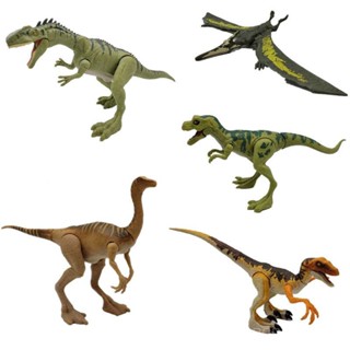 ของแท้ ตุ๊กตาไดโนเสาร์ Jurassic Heritage Series World Park Tyrannosaurus Young Boy Velociraptor Brachiosaurus