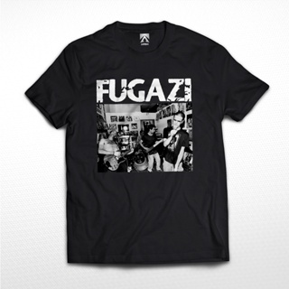 YJOเสื้อยืดผ้าฝ้ายพิมพ์ลายแฟชั่น Fugazi BAND เสื้อยืด / เสื้อยืด เพลง โพสต์ฮาร์ดคอร์ ร็อค ทุกเพศ การแจกจ่าย เสื้อยืดวง B