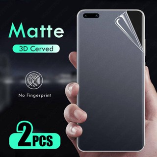 ฟิล์มไฮโดรเจล กันรอยหน้าจอ เนื้อแมตต์ สําหรับ Huawei P50 P40 P30 P20 Mate 50 40 30 20 Pro Y9 Y9S Prime Y7P Y7A Y7 Pro Y6P Nova 10 8 8i 7i 4 4e 3 3i 9 7 SE Y90 2 ชิ้น Y70 Plus