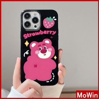 Mowin - เข้ากันได้สำหรับ เคสไอโฟน เคสไอโฟน11 เคส iphone 11  สำหรับ iPhone 14 Pro Max เคส iPhone สีดำสีชมพูเคลือบเงา TPU เคสอ่อนกันกระแทกป้องกันกล้องการ์ตูนน่ารักเข้ากันได้กับ iPhone 13 Pro max 12 Pro Max 11 xr xs max 7Plus 8Plus