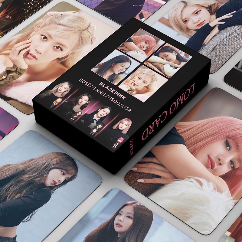 55ชิ ้ น/box Kpop BLACKPINK Photocard BPTG อัลบั ้ ม LOMO การ ์ ดโปสการ ์ ด
