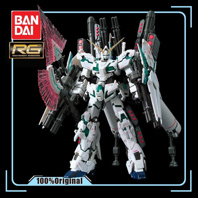 BANDAI RG 30 1/144 FA RX-0 Full Armor Unicorn Gundam Out of Print Rare Spot Action Figure Kids Assembly Toy