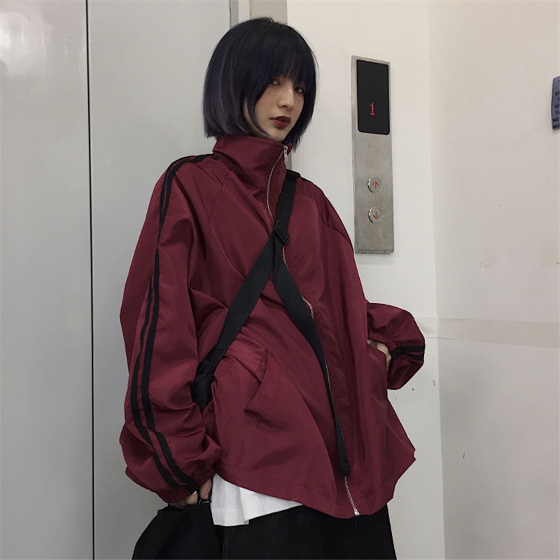 ใหม่หลวมผ่อนคลายแฟชั่นเสื้อผ้าป้องกันแสงแดดย้อนยุคคู่แจ็คเก็ตแขนยาว