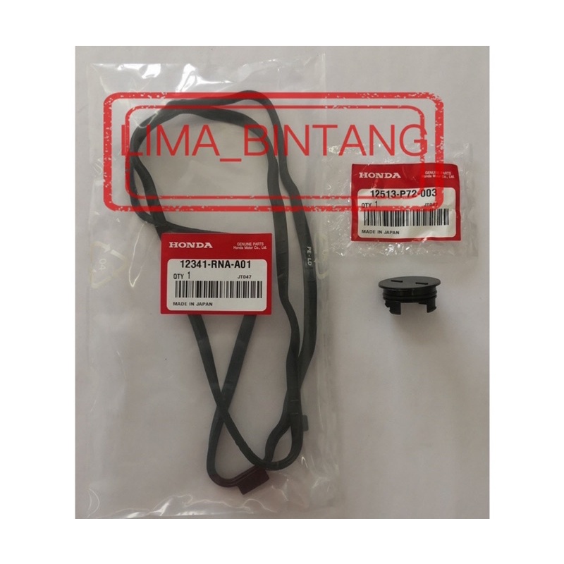 ปะเก็นฝาครอบวาล์วพร้อมหมวกเพลาลูกเบี้ยว Honda Civic FD SNA 1.8 FB TRO 1.8 & 2.0 Stream SMA 1.8 Accor