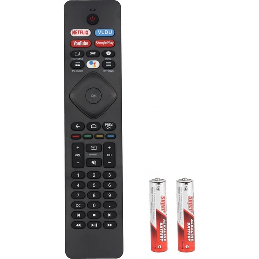 NH800UP RF402A-V14 RF402AV14 รีโมทคอนโทรลใช้งานร่วมกับ Philips Android 4K Ultra HD สมาร์ท LED TV เปล