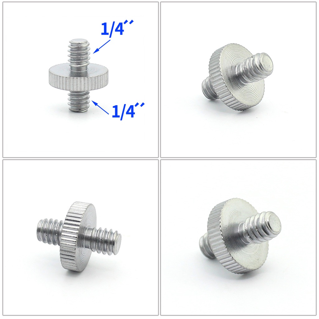 Feichao อะแดปเตอร์สกรูเมาท์ขาตั้งกล้อง 1/4 3/8 ตัวผู้ เป็นตัวเมีย สําหรับขาตั้งกล้องแฟลช 1 ชิ้น