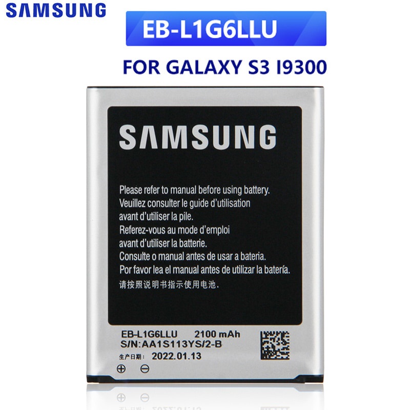 SAMSUNGแบตเตอรี่ทดแทนEB-L1G6LLUสำหรับSamsung GALAXY S3 I9300 I9128v I9308 I9060 I9305 I9308 L710 I53