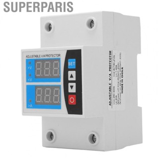 Superparis Over Voltage Protector Volt Protective Device 40A Volt Measurement 240V‑300V Easy Setting High Accuracy for Appliances