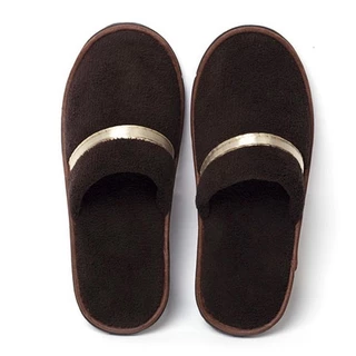 ฟรีไซส์ รองเท้าโรงแรมห้าดาว รองเท้าใส่ในบ้าน รับแขก พื้นนิ่ม 7mm กันลื่น Slipper