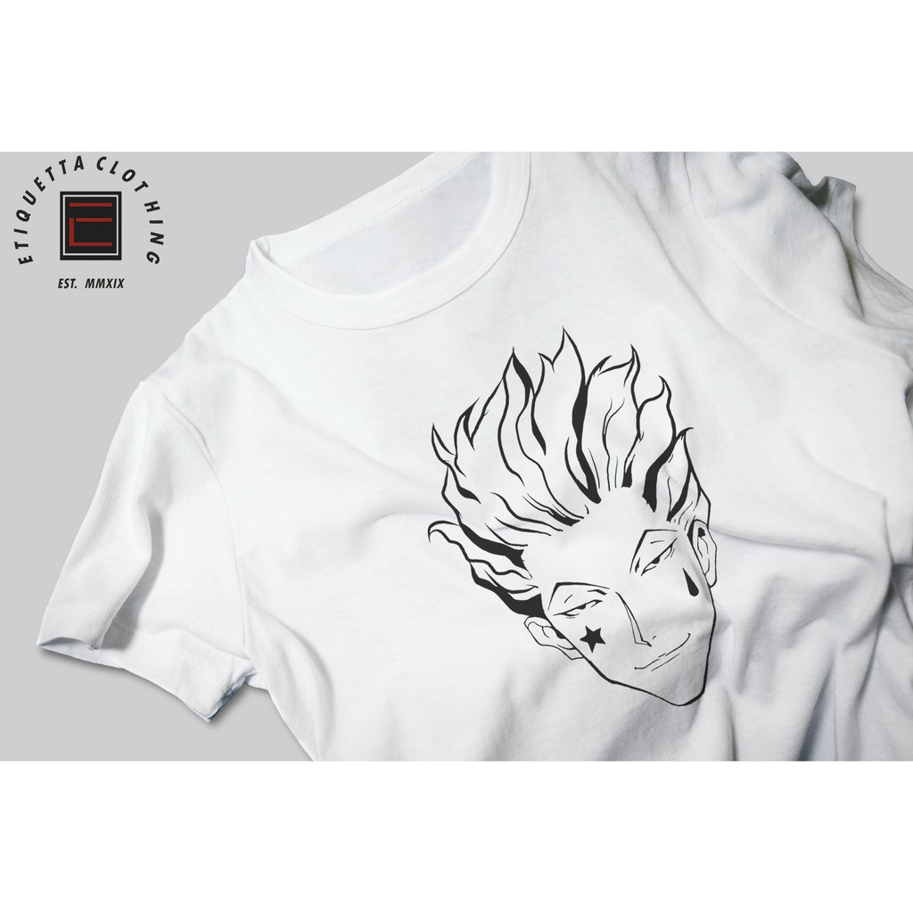 พร้อมส่ง Anime Shirt - Hunter x Hunter - Hisoka v2 การเปิดตัวผลิตภัณฑ์ใหม่ T-shirt