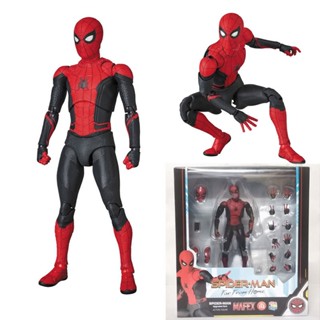 โมเดลฟิกเกอร์ Mafex 113 Spiderman Hero Expedition Spider Man ของเล่นสําหรับเด็ก