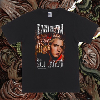 POPULAR QZT-Shirtเสื้อยืด พิมพ์ลายแร็ปเปอร์ Eminem สไตล์วินเทจ S-5XL