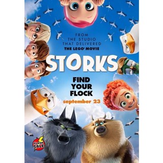 DVD ดีวีดี Storks บริการนกกระสา เบบี๋เดลิเวอรี่ (เสียง ไทย/อังกฤษ ซับ ไทย/อังกฤษ) DVD ดีวีดี