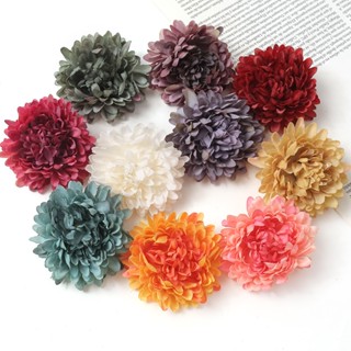 Dahlias ดอกแดนดิไลออนประดิษฐ์ 7 ซม. สําหรับแขวนตกแต่งผนังบ้าน งานแต่งงาน สวน DIY 5 ชิ้น