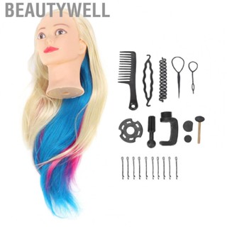 Beautywell Training Mannequin  Training Hair Styling Smooth Hair  for Curling for Hairdresser