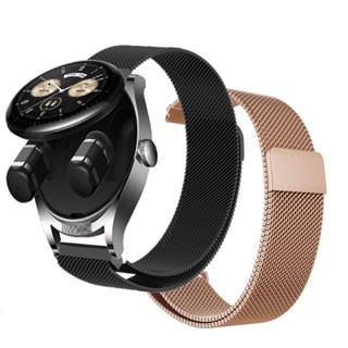 สายนาฬิกาข้อมือสเตนเลส แม่เหล็ก แบบเปลี่ยน สําหรับ HUAWEI WATCH Buds