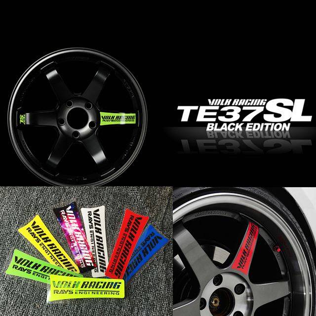 【Ready Stock】 Te37sl Volk Racing 17/18/19-inch wheel hub fluorescent reflector stickers modified Xef