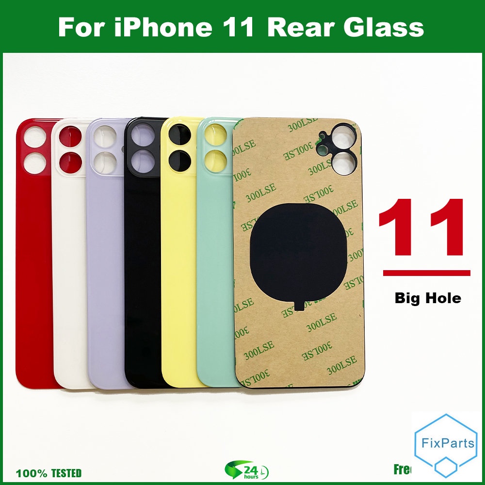 IPhone 11 Battery Cover แผงกระจกประตูหลัง IPhone 11 ช่องกระจกด้านหลังขนาดใหญ่