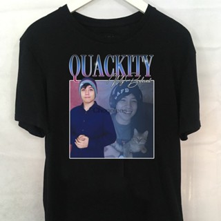 เสื้อยืด พิมพ์ลาย Quackity สไตล์เรโทร เหมาะกับของขวัญ สําหรับผู้ชาย และผู้หญิง