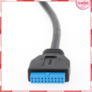 [lswbd] สายเคเบิลต่อขยายเมนบอร์ด USB 3.0 19Pin 1 เป็น 2 ฮับ USB แบบพกพา สําหรับสํานักงาน ธุรกิจ แล็ปท็อป