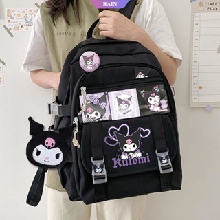 SANRIO กระเป๋าเป้สะพายหลัง กระเป๋านักเรียน จุของได้เยอะ ลาย Kuromi Cinnamon สไตล์เกาหลี สําหรับนักเรียน