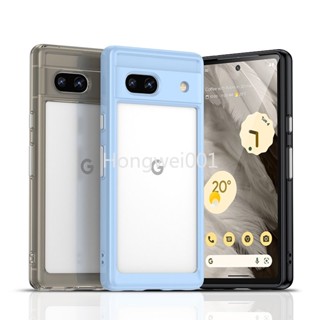 เคสโทรศัพท์มือถือซิลิโคน TPU ใส กันกระแทก หรูหรา สําหรับ Google Pixel 7A