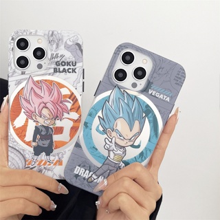 เคสแข็ง เคสไอโฟน iPhone 14 Pro Max iPhone 13 Pro Max iPhone 12 Pro Max iPhone 11 Cartoon ดราก้อนบอล Dragon Ball Z ซี Goku มังสวิรัติ &amp; Vegeta Hard Case