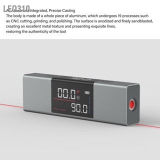 Leo310 เครื่องฉายมุมเลเซอร์ หน้าจอ LED การฉายภาพข้ามเส้น ความแม่นยำสูง Digital Inclinometer Laser Corner Gauge