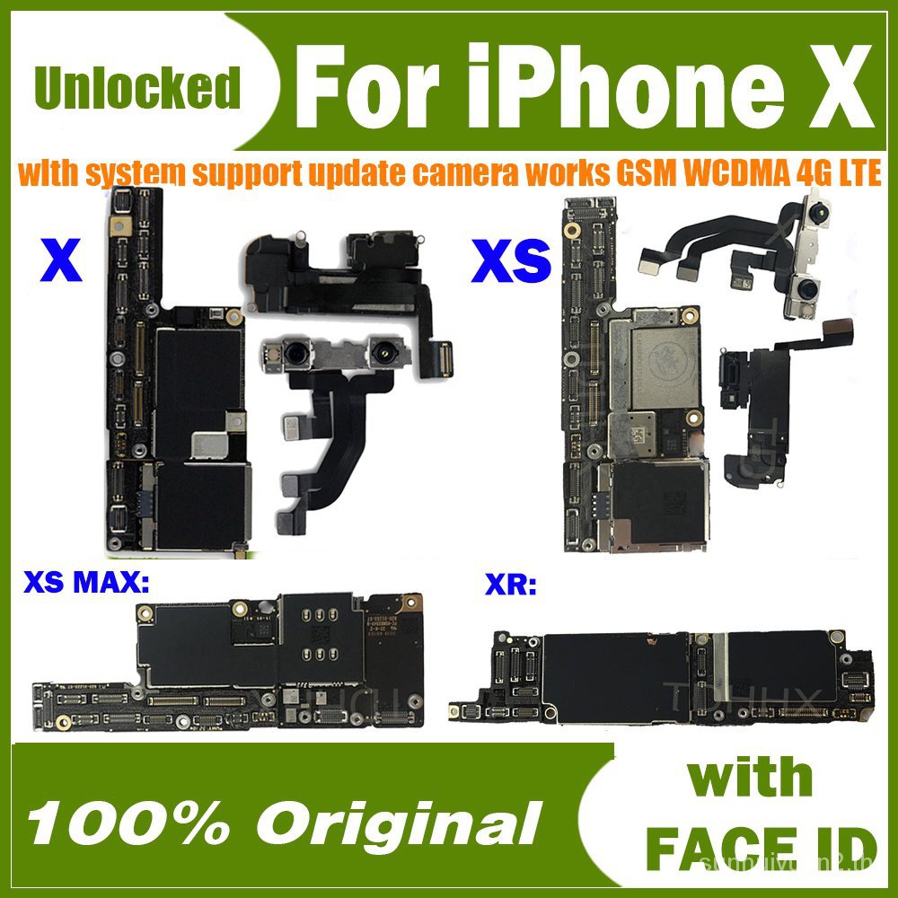 ฟรี iCloud logic good Face ID mtju เมนบอร์ด ของแท้ สําหรับ iPhone X XR XS Max พร้อมเมนบอร์ดปลดล็อก Face ID