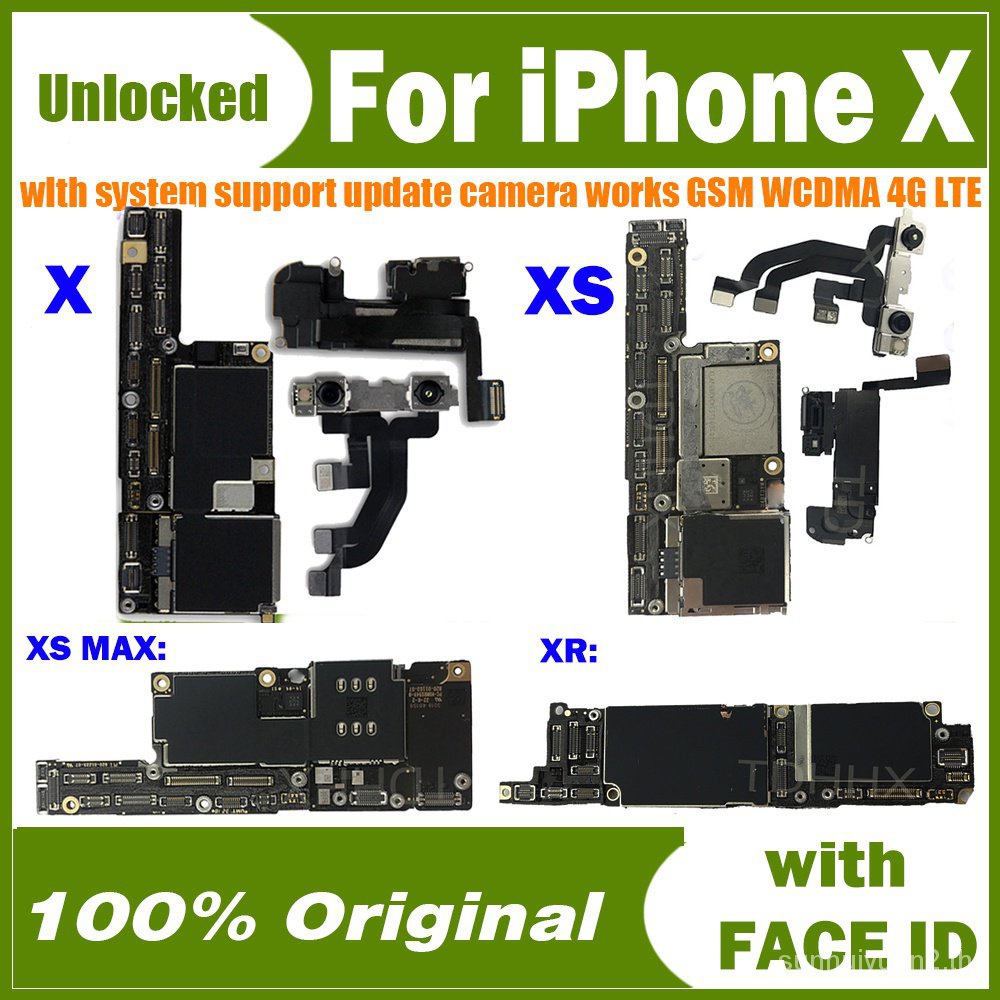 ฟรี iCloud logic good Face ID mtju เมนบอร์ด ของแท้ สําหรับ iPhone X XR XS Max พร้อมเมนบอร์ดปลดล็อก F