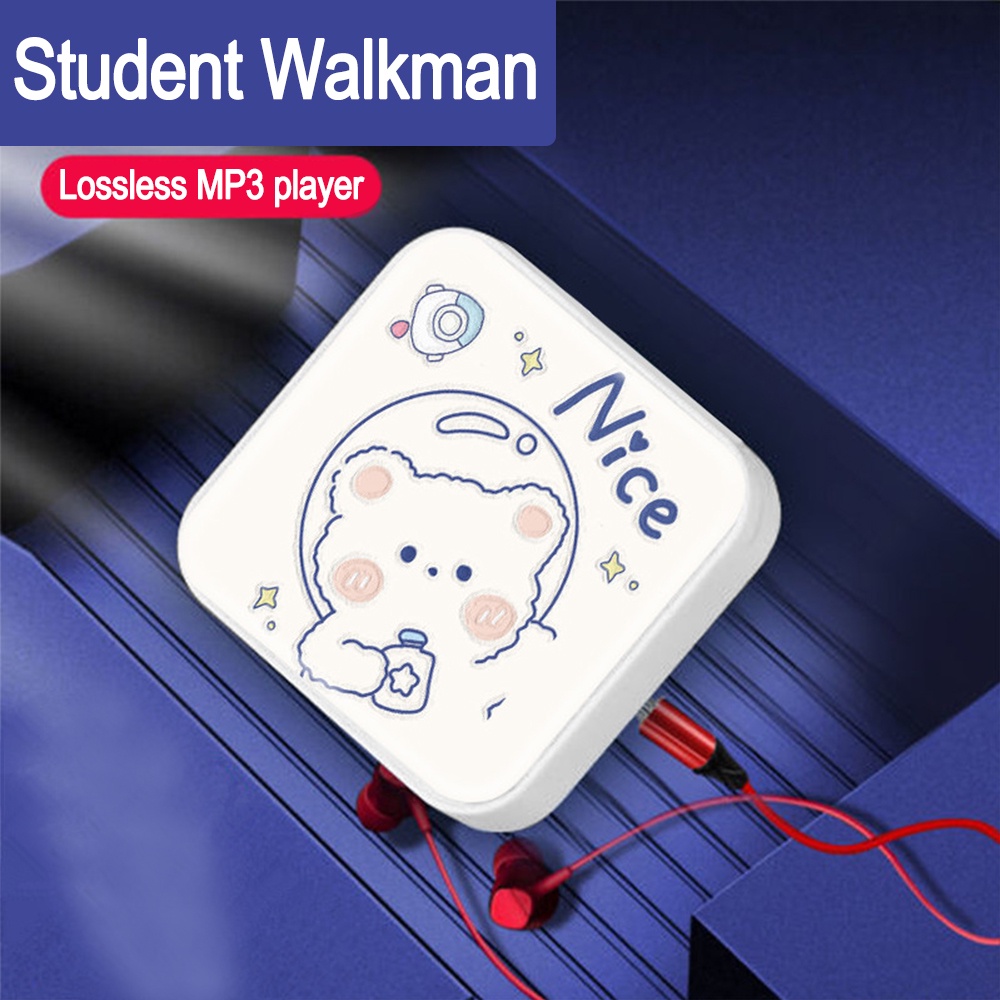 เครื่องเล่นเพลง Mp3 ขนาดเล็ก พร้อมสาย USB และชุดหูฟัง