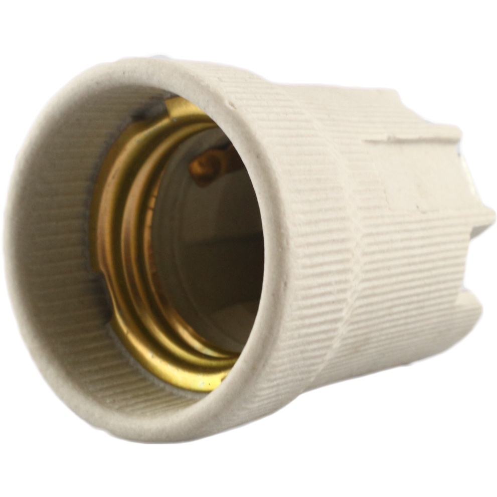 The Lamp Augut (แพ๊ค 20 ชิ้น อันละ 7.5 ) ขั้วห้อย กระเบื้อง มีเดือย 4A 250V สำหรับหลอดไฟ เกลียว E27 