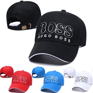 พร้อมส่ง หมวกเบสบอลแฟชั่น ปักลายตัวอักษร BOSS ปรับได้ สําหรับผู้ชาย และผู้หญิง