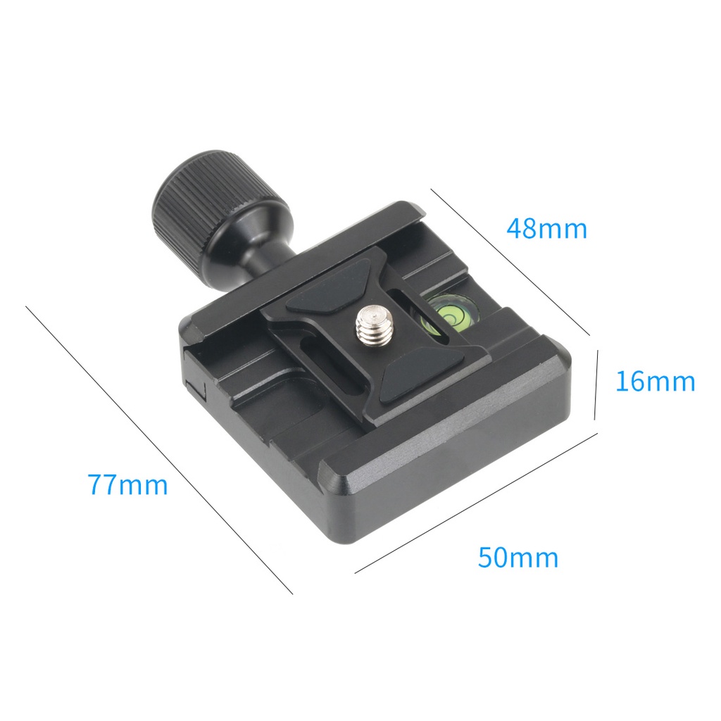 Feichao อะแดปเตอร์แคลมป์ปลดเร็ว อะลูมิเนียมอัลลอย 3/8 เป็น 1/4 สําหรับขาตั้งกล้อง SLR Arca Swiss Benro QR Plate