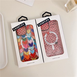 CASETIFY【Always You】casetify เคสโทรศัพท์มือถืออะคริลิค แม่เหล็ก กันกระแทก ลายหัวใจ สําหรับ IPhone 14 Pro MAX Plus 11 12 13 Pro MAX