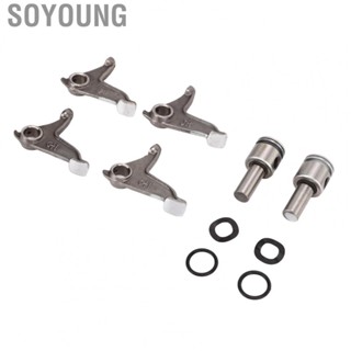 Soyoung Rocker Arm Valve Lifter Kit  Wear Resistant Motorcycle Rocker Arm Kit Metal Alloy with Rubber Rings for Motorbike