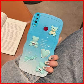 เคส Vivo Y17 เคส Vivo Y15 เคส Vivo Y12 เคส Vivo Y11 U10 เคส Vivo 1904 1940 tpu สีชมพู สีฟ้า ไล่ระดับ 3D การ์ตูนน่ารัก เคสนิ่ม สําหรับ Vivo Y17 MMX