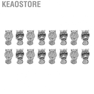 Keaostore Hair Braiding Beads  Beard Beads Alloy 20Pcs Fine Workmanship Multi Use  for Bracelet Necklace DIY