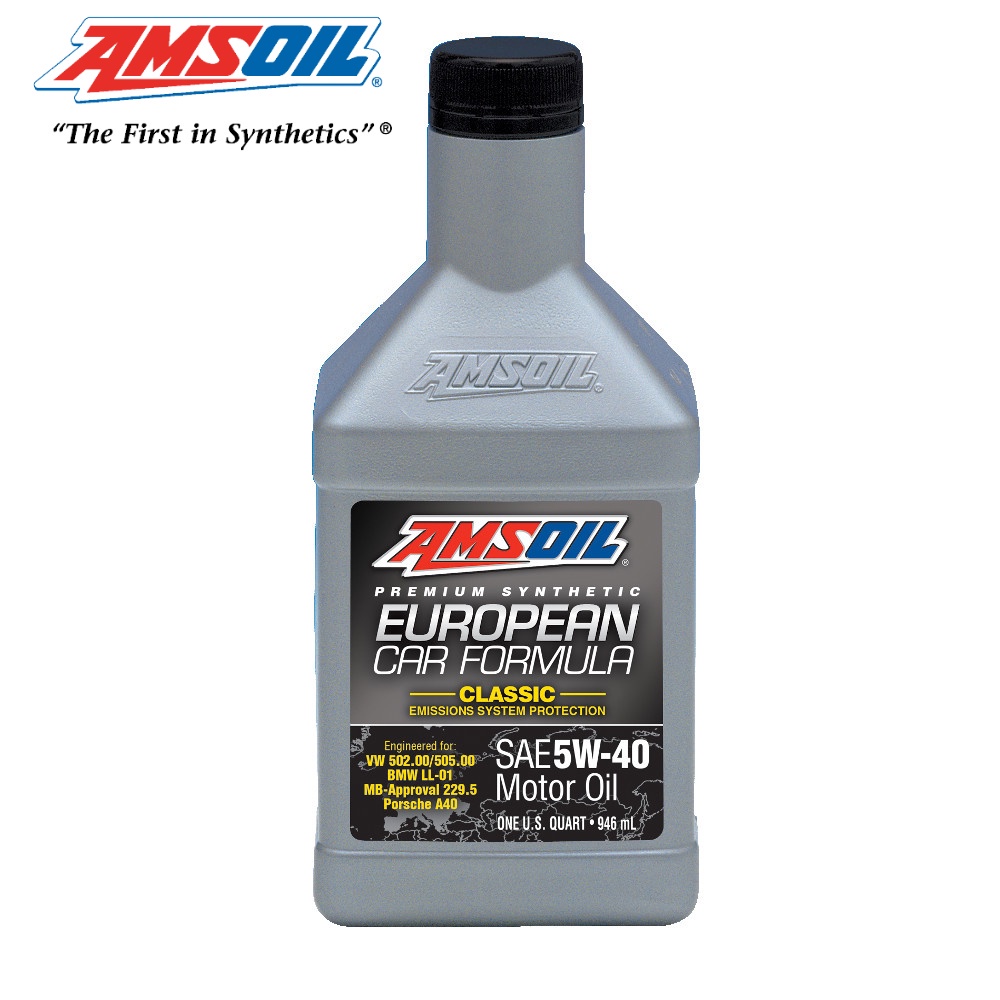 EFM-QT AMSOIL รถสูตร 5W-40 CLASSIC ESP SYNTHETIC MOTOR OIL (ตัวอย่างเต็ม) 1QT/946ML