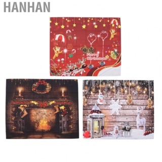 Hanhan Christmas Wall Tapestry  Fashionable Christmas Tapestry Backdrop Colorful  for Childrens Photography for Parties