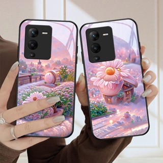 Dmy เคสโทรศัพท์มือถือกระจกนิรภัย สําหรับ vivo V25 V25e V27 pro V23 V23e V21 V21e V20 pro V20se V19 V17 pro V15 V11i S1 pro