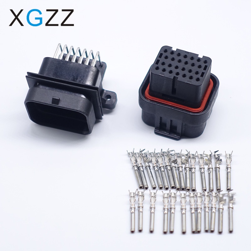 26 Pin หญิงกันน้ํา Tyco AMP Super seal ยานยนต์ ECU ECM 07 08 monster S2R 1000 สายรัดสายไฟเชื่อมต่อ 2-1437285-2