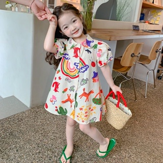 PRETTY BABY🧸พร้อมส่ง🧸ชุดเดรสเด็กผู้หญิง คอปกแขนตุ๊กตา สำหรับเด็กผู้หญิง(770)