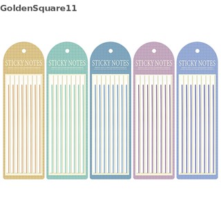 Goldensquare กระดาษโน้ต แบบใส กันน้ํา สําหรับเครื่องเขียน โรงเรียน สํานักงาน 160 แผ่น ต่อชุด