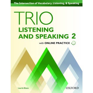 Bundanjai (หนังสือ) Trio Listening and Speaking 2 : Students Book +Online Practice (P)