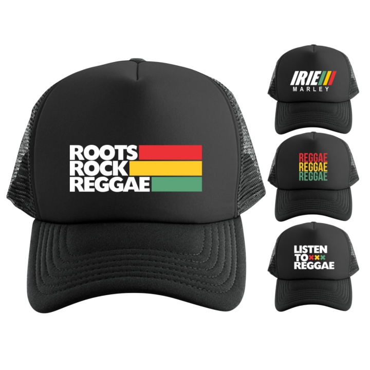 Rasta / Reggae Design Trucker Cap Mesh Fashion Net Cap Snapback Grafffiteeshirt