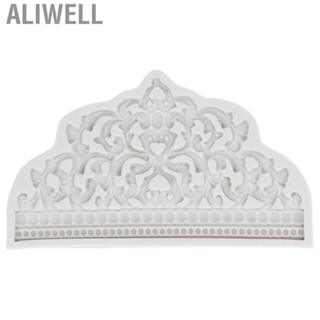 Aliwell Crown Fondant Mold Large Crown Design Gray  Grade Reusable Silicone High AC